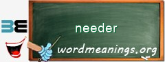 WordMeaning blackboard for needer